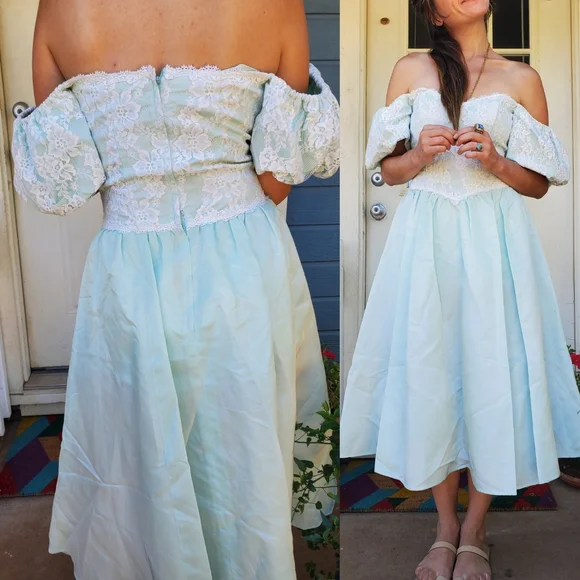 1980s Gunne Sax Dress - Picture 5 of 5